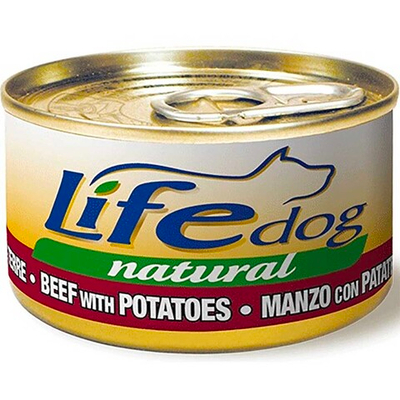 Lifedog консервы для собак (говядина с картофелем в соусе) 90 г банка