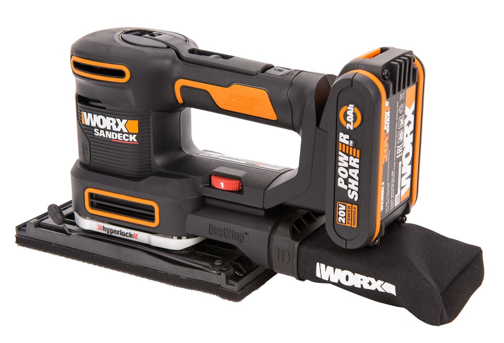 Виброшлифмашина аккумуляторная WORX WX820