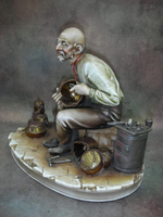 Статуэтка. Фарфор. Жестянщик. Capodimonte. Италия
