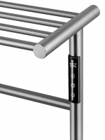 Полотенцесушитель электрический с полкой WONZON & WOGHAND BONN WW-AL402-BR брашированный никель