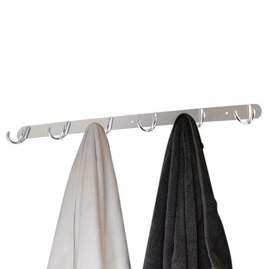 Крючки двойные на планке 6 шт. Besser BS 8226 (66х3,5х4,5 см) из хромированного цинкового сплава