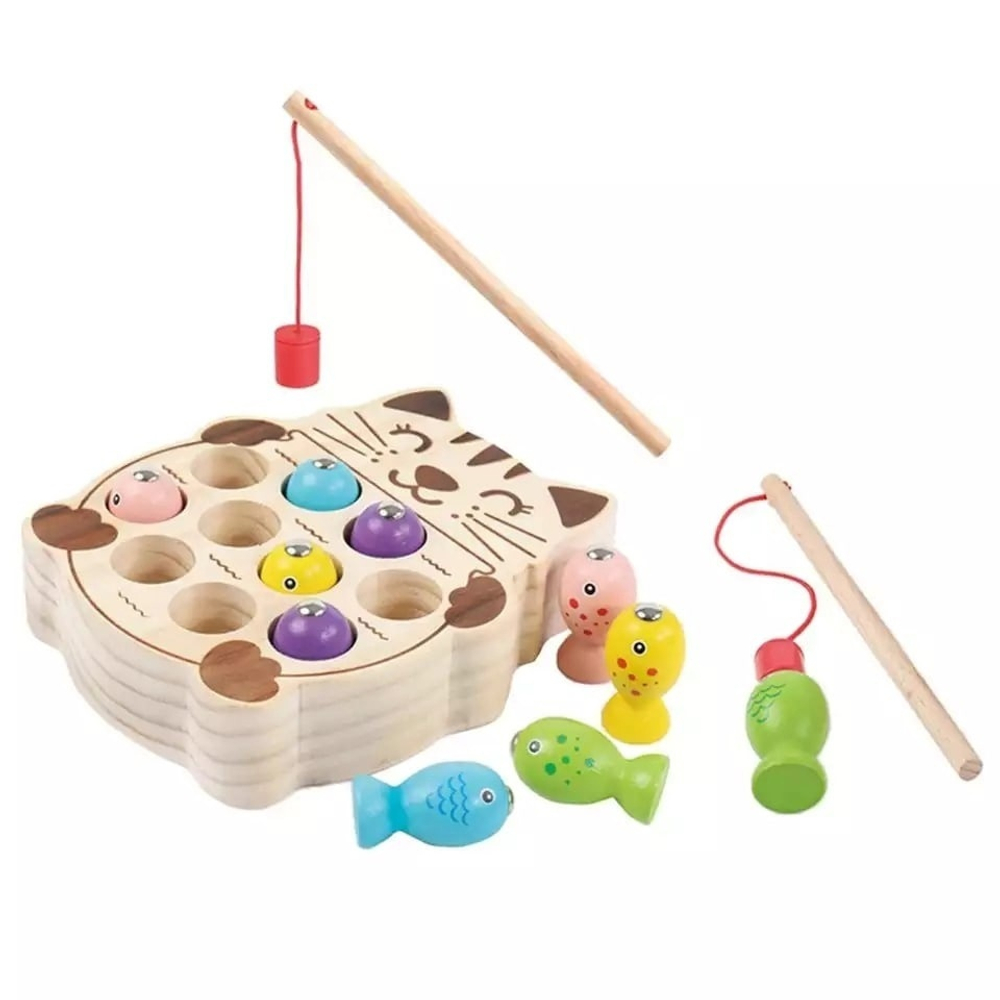Магнитная игра "Котик на рыбалке"
