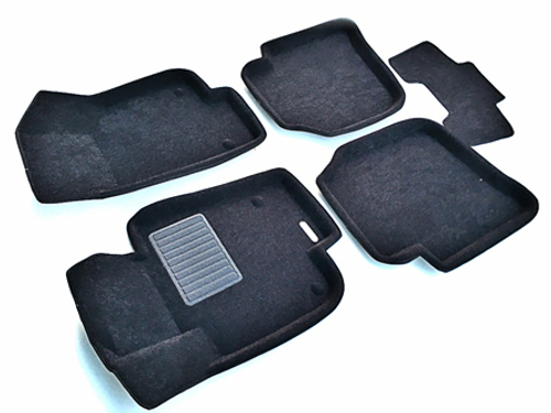 Коврики салона для SKODA Superb (2009-2015) Euromat 3D Business черные. Арт. EMC3D-004509