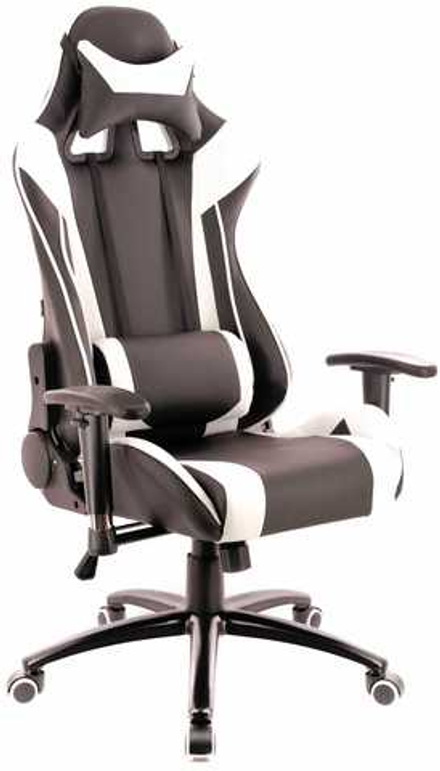Кресло Everprof Lotus S6 Экокожа Черный/Белый