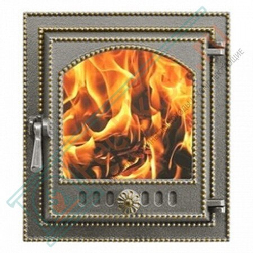 Дверца каминная чугунная 210, бронза (Везувий) в Кирове