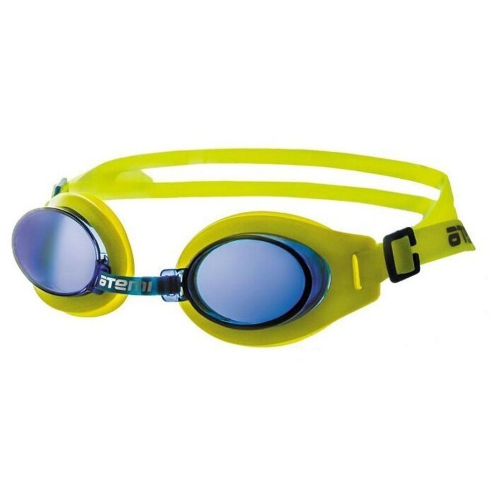 Очки для плавания Atemi детские, PVC/силикон (жёлтый/синий), S102