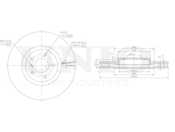 Диск тормозной передний UNIO BRD-20547