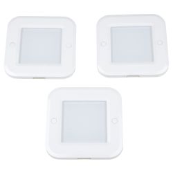 ULM-F41-6W-4200K-DIM SENSOR IP20 WHITE Светильник светодиодный накладной. ультратонкий с бесконтактным выключателем. набор из 3-х шт. Квадратный. 85х85х6.5мм. 255Lm. Белый. ТМ Uniel