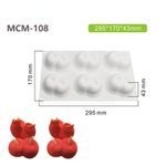 Силиконовая форма "Вишня двойная" MCM-108, Китай