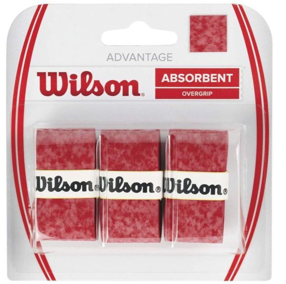 Теннисные намотки Wilson Advantage 3P - red