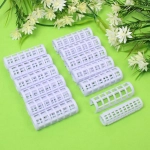 Бигуди пластмассовые с зажимом 12шт, цвет микс, d=20мм