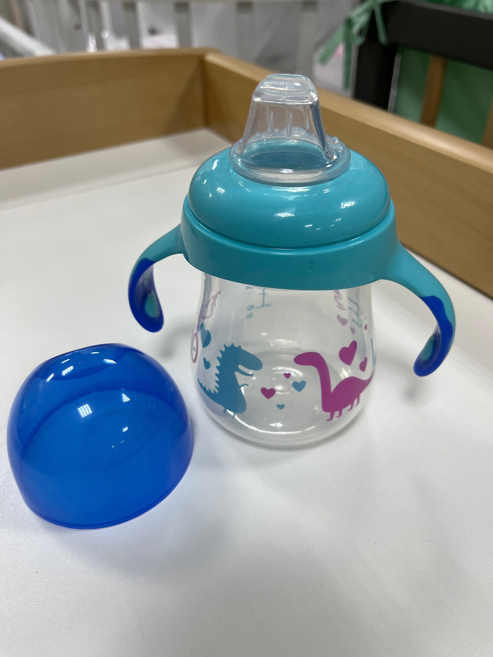 Поильник-непроливайка, с мягк. нос., от 6 мес, 250 мл, PP, сил. арт.20670