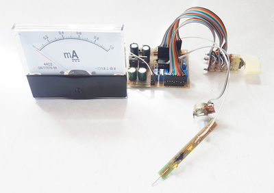 ВЧ вольтметр с линейной шкалой с прибором.