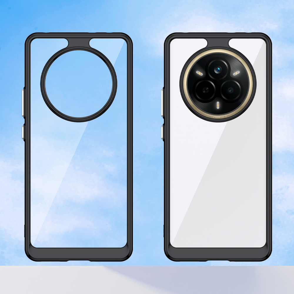 Усиленный защитный чехол с мягкими черными рамками для Realme 14 Pro (Narzo 80 Pro)