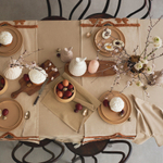 Скатерть из хлопка бежевого цвета из коллекции essential, 170х170 см