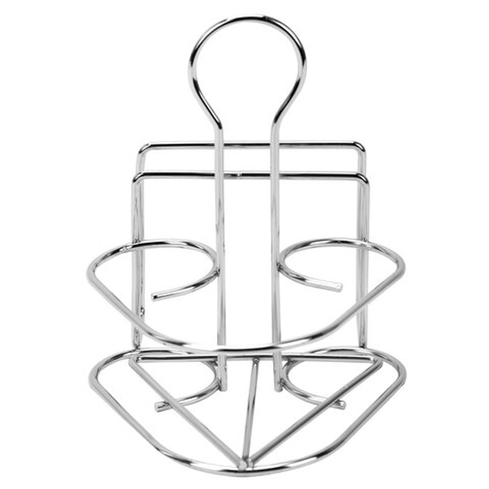 Набор для специй 2х50 мл, CLASSIC, салфетница + соль + перец + стакан под зубочистки, WEGLA (ВЕГЛА), 700236