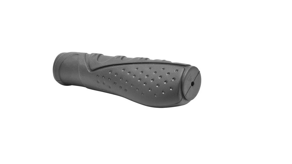 Грипсы XH-G55, длина 130 мм, анатомический дизайн, чёрная термопластичная резина