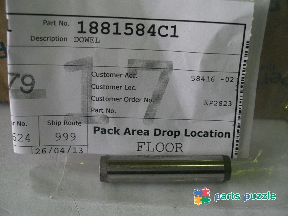 Шпонка корпуса ГРМ / DOWEL АРТ: 1881584C1 Шпонка корпуса ГРМ / DOWEL АРТ: 1881584C1