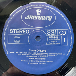Винтажная виниловая пластинка LP The Steve Miller Band Circle Of Love (Германия 1981)