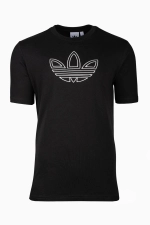 Футболка adidas Outlined Trefoil - черный