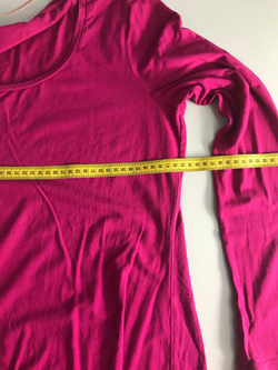 Лонг цвета фуксии, визуально на 46 размер