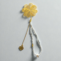 Книжная закладка. Вам не придётся искать удачу, ведь она всегда будет с Вами! Жемчуг майорка и ракушечник