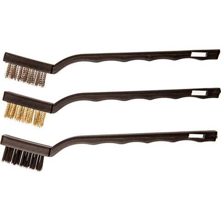 Щетки 180 мм, набор 3 шт., латунь, сталь, нейлон Top Tools 14A618