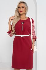 Платье Мия (марсала) Р11-1184 Nikol (Акция)