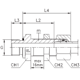 Штуцер FDE DS16 BSP 1/2 B4 (в сборе)
