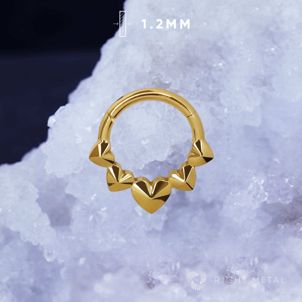 Кликер Amour Simple PVD Yellow 1.2мм