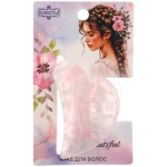 Заколка - краб для волос «AKS-EMPIRE», сердце, цвет микс 6 цветов, 4,5*3см