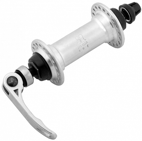 Втулка передняя 36H JY-731DSE JOYTECH алюм. серебр. быстросъёмная