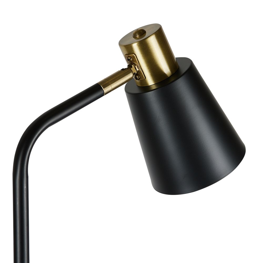 UML-T700 E27 BLACK Торшер напольный под лампу Е27. 40W. с регулировкой наклона. Механический выключатель. Черный. ТМ Uniel