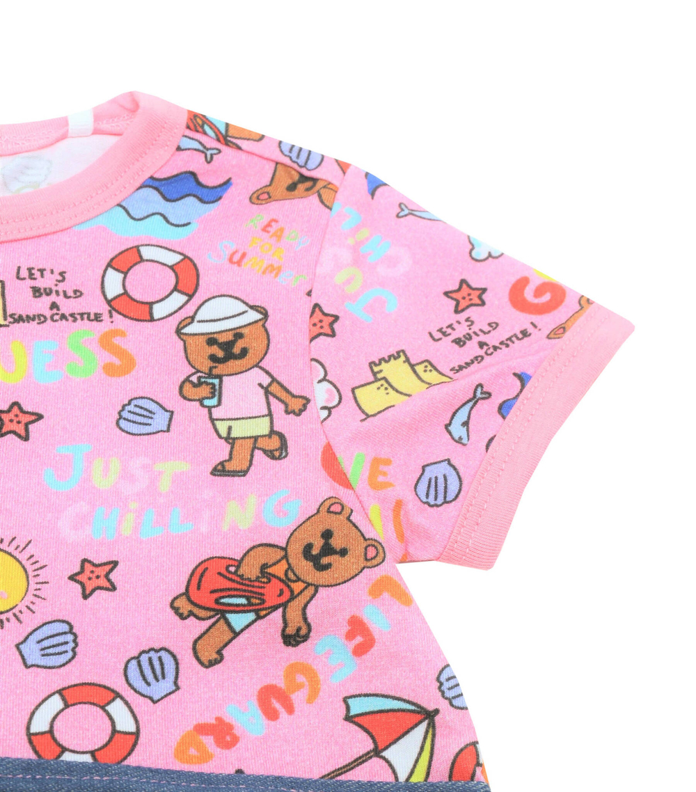 Боди Guess - розовый(H3GW00 K6YW1)