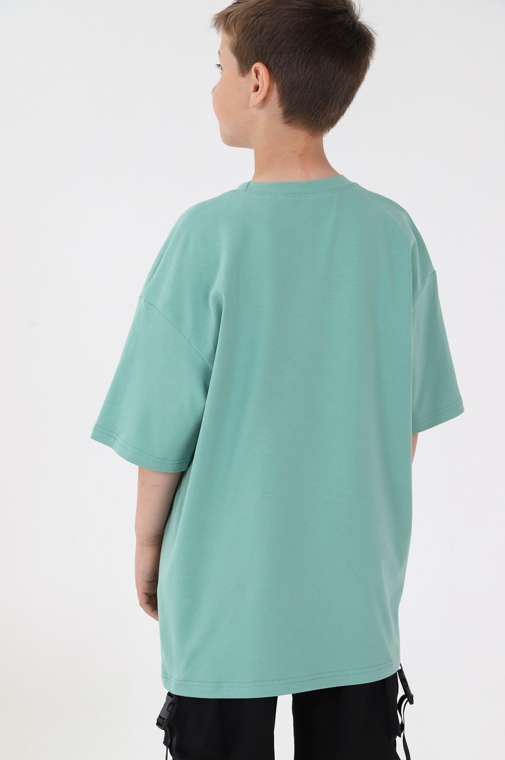 Фуфайка (футболка) для мальчика Леон-1 Виотекс ЗЕЛЁНЫЙ