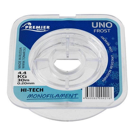 Леска UNO FROST 0,20mm/30m Clear Nylon PREMIER fishing (PR-UF-T-020-30)