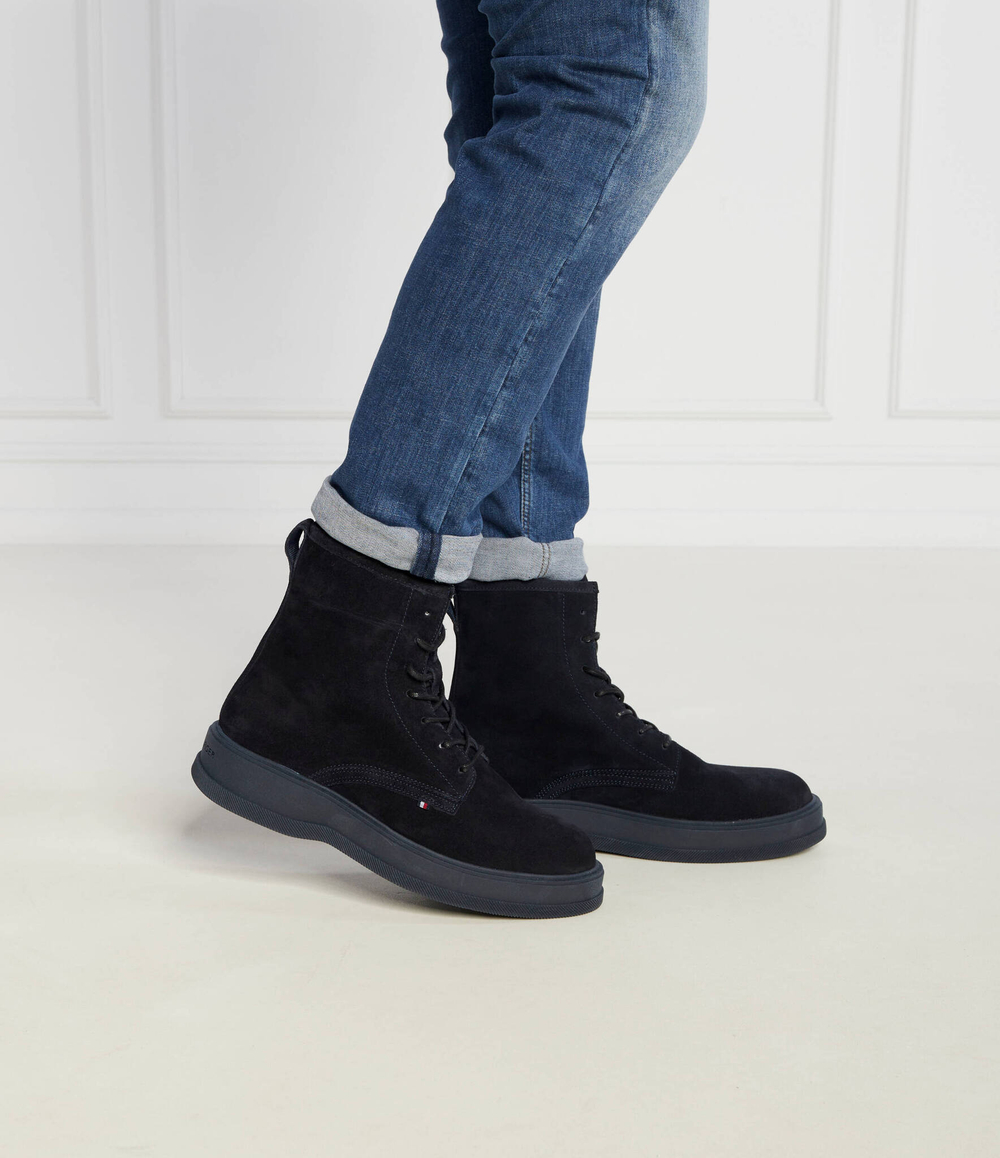 Кожаная обувь th everyday core boot Tommy Hilfiger - темно-синий(FM0FM04660)