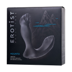 Черный вибростимулятор простаты 12,5см с пультом ДУ Erotist Toys Mounto