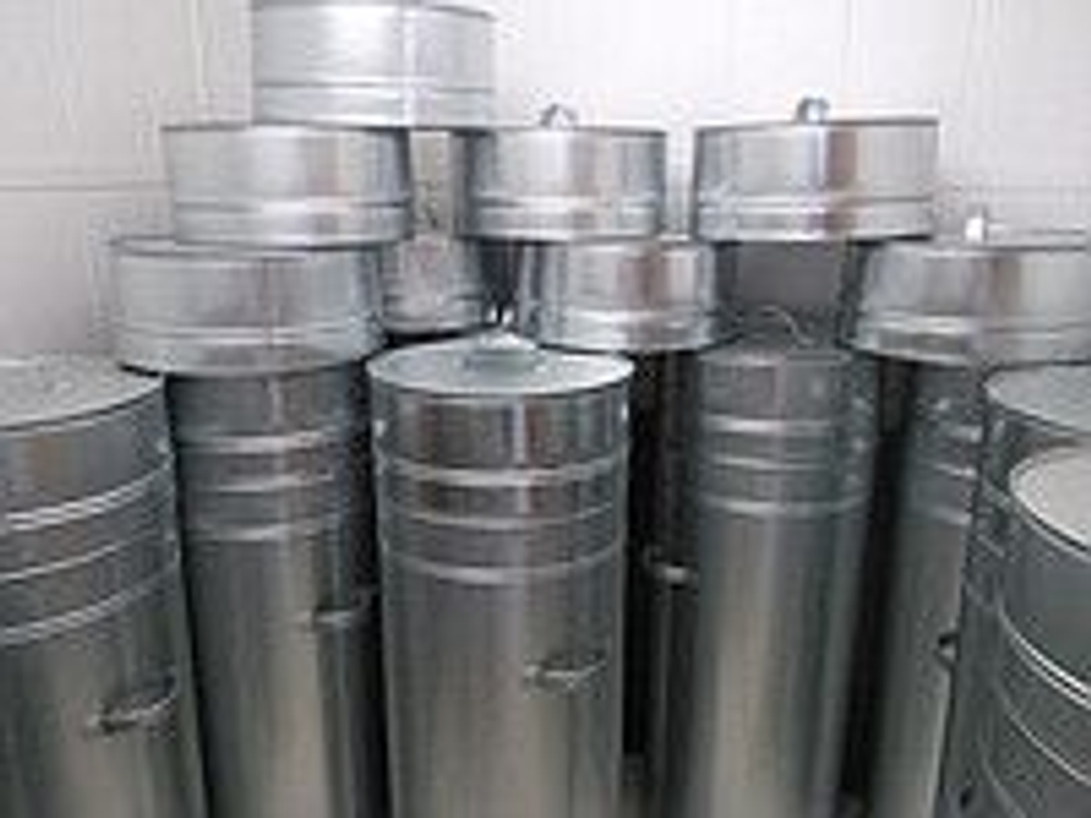 Бак утилизационный диаметр 450мм, высота 1200мм с крышкой и чехлом  (оц. 0,55мм)