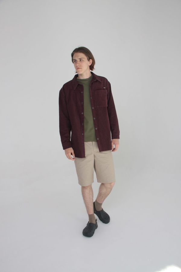 Рубашка Tulovo Вельветовая Баклажановая - фото 1