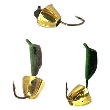 Мормышка Гвоздик Спортивный Микроб 0.40г 2.0мм безнасадочная цв. Колокольчик 3.5мм золото