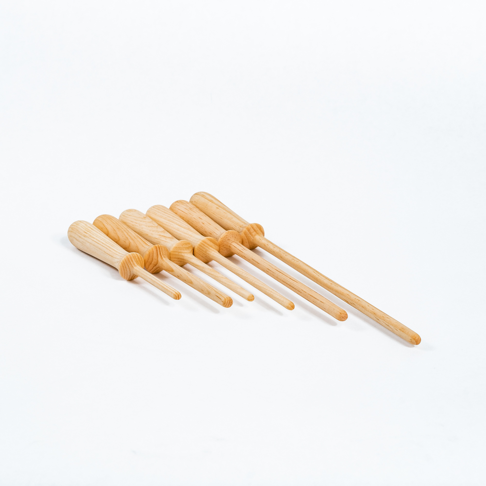 Набор палочек для набивки игрушек, подушек (деревянные штопферы). SHN1