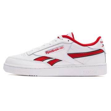 Кроссовки reebok Club C Series для скейтборда Низкие Белые и красные Юнисекс