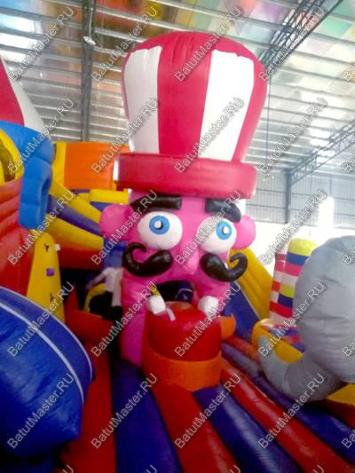 Коммерческий надувной батут "Большой цирк" 20.5*9.6*8 м