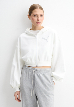 Тостовка женская PUMA ESSENTIALS GRAPHIC Bedazzled FZ Hoodie TR