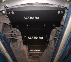 Защита ALFeco радиатора и картера двигателя для MB CLK С209 2002-2006, V-1,8 163 PS 2 части (сталь 2 мм) арт.ALF3617st