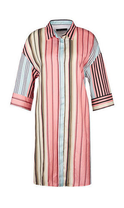 Marc Cain Платье в полоску со спущенной линией рукава
