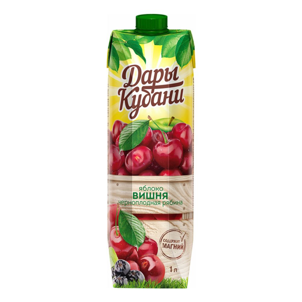 Нектар, Дары Кубани, яблоко/вишня, 0,95 л