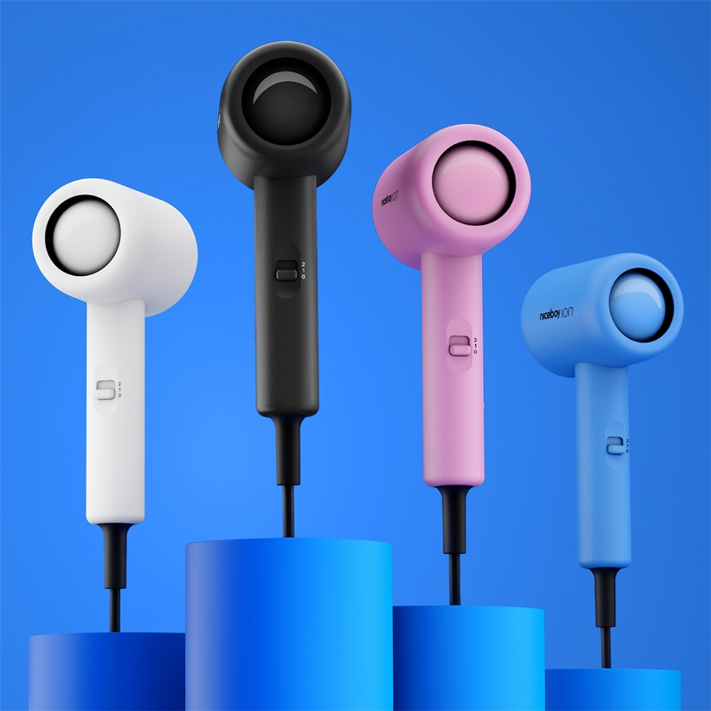 Niceboy ION AirSonic Pop - Фен для волос Rose, 1 szt.