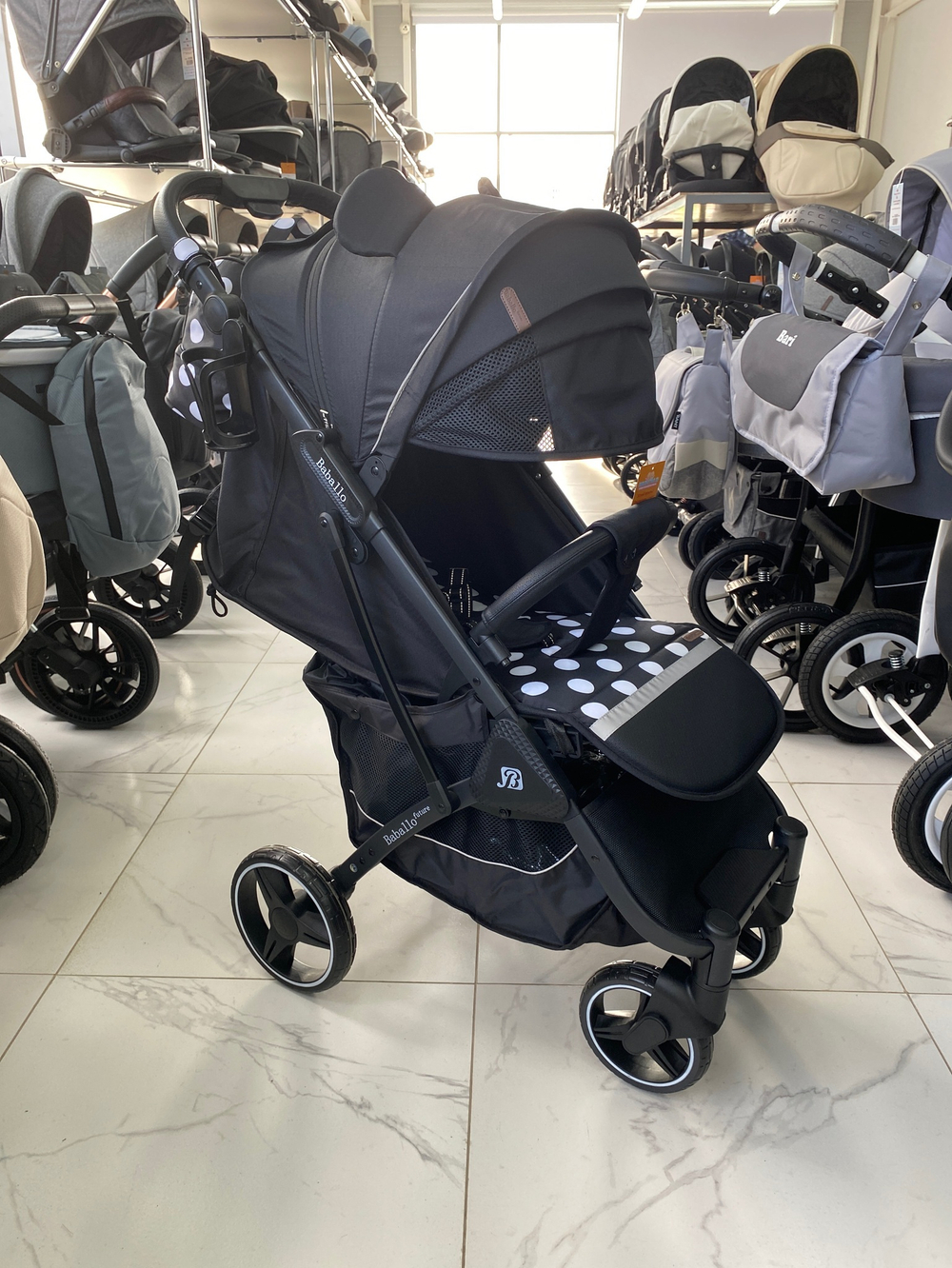 Коляска прогулочная Babalo 2023 Микки маус чёрная рама